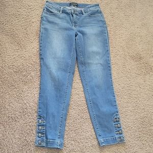 Talbots Flawless 5 pocket Jeans Fancy Ankles sz 4